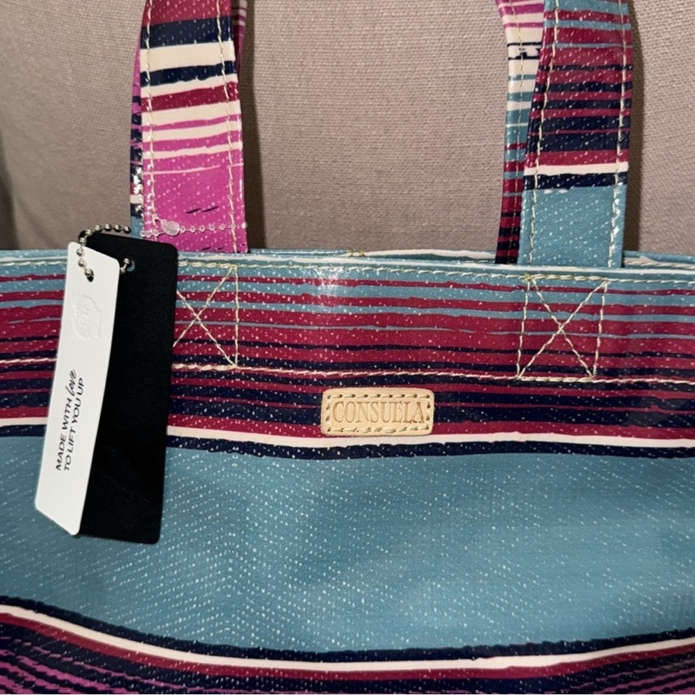 Consuela Multicolor Striped Tote Bag - Picture 3 of 5